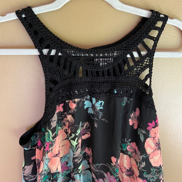 LADIES WOMEN  XL MULTI COLOR BLUE PINK BLACK DRESS - Picture 3 of 5